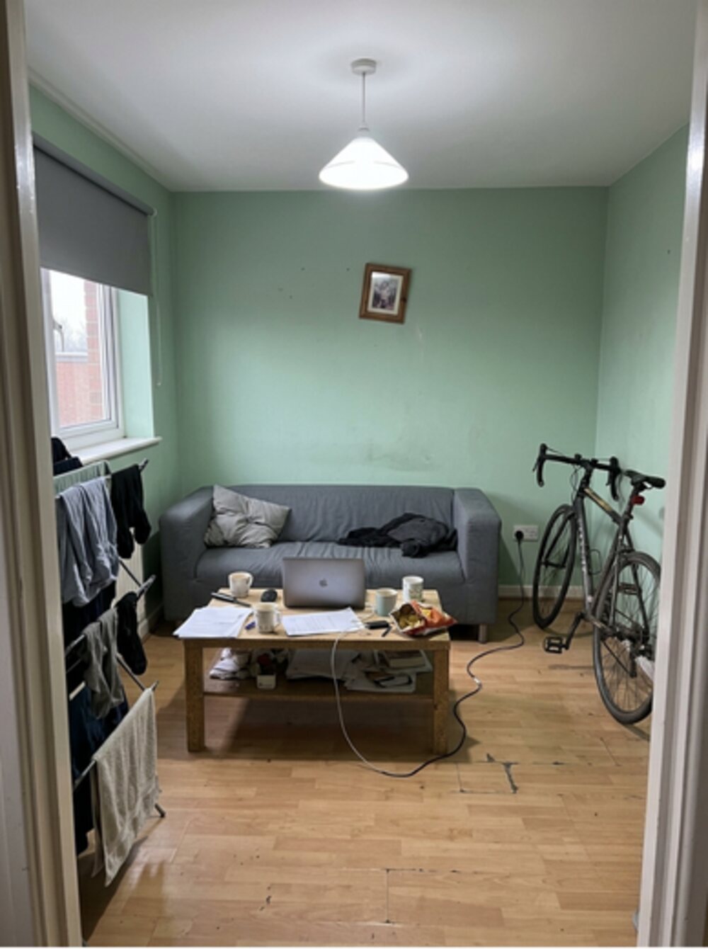 Living room before